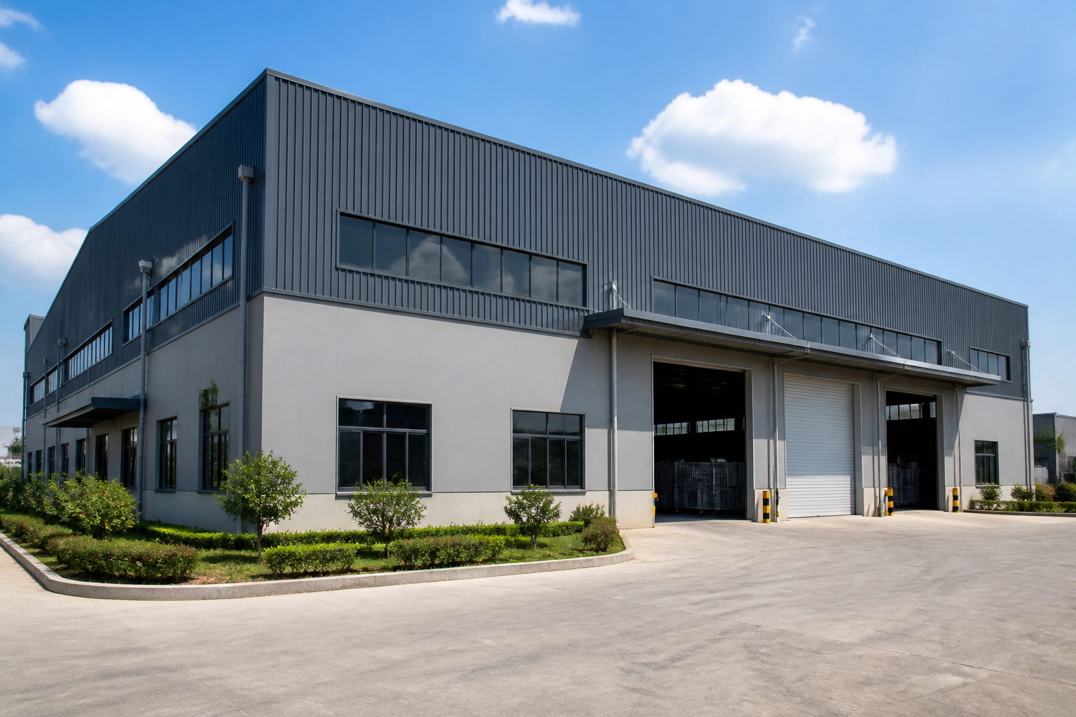 Factory exterior illustration