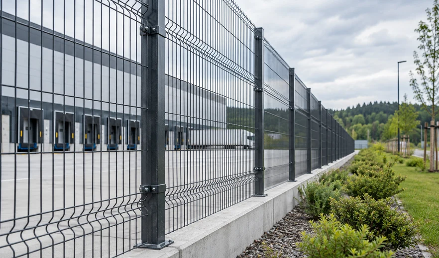 Welded fencing installation
