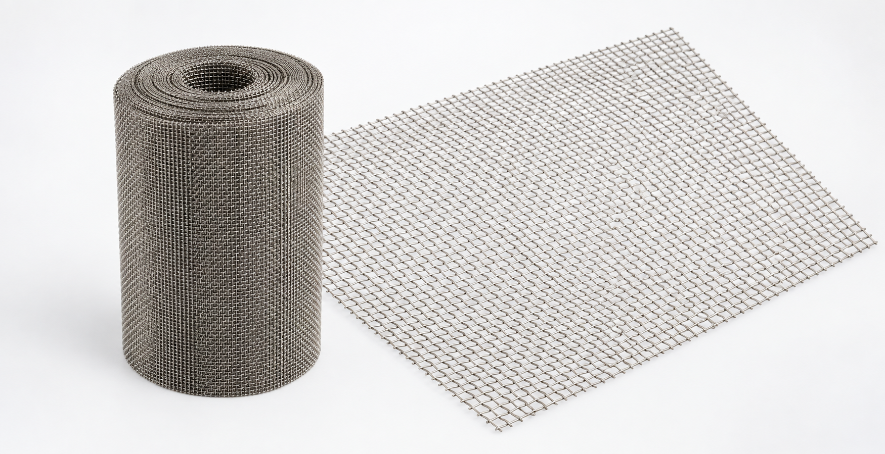 Stainless woven mesh roll