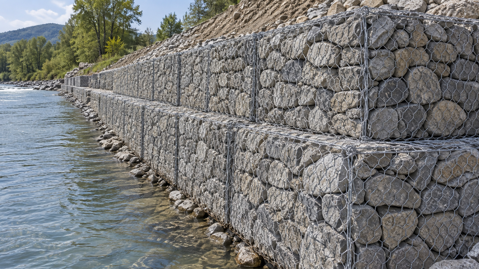 Stone Cage Gabion application detail